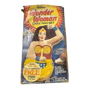 Wonder Woman Cake Pan Wilton Dc Comics #502-7679 Vintage 1978 Retired No Face